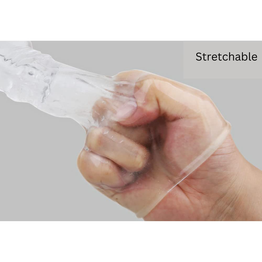 Realistic Penis Sleeve & Extender for Men - Extra Inches & Girth Enhancer | Longer Erection & Pleasure Toy | Adult Sex Toys for Couples & Solo Play | Enhance Intimacy & Performance in Bedroom