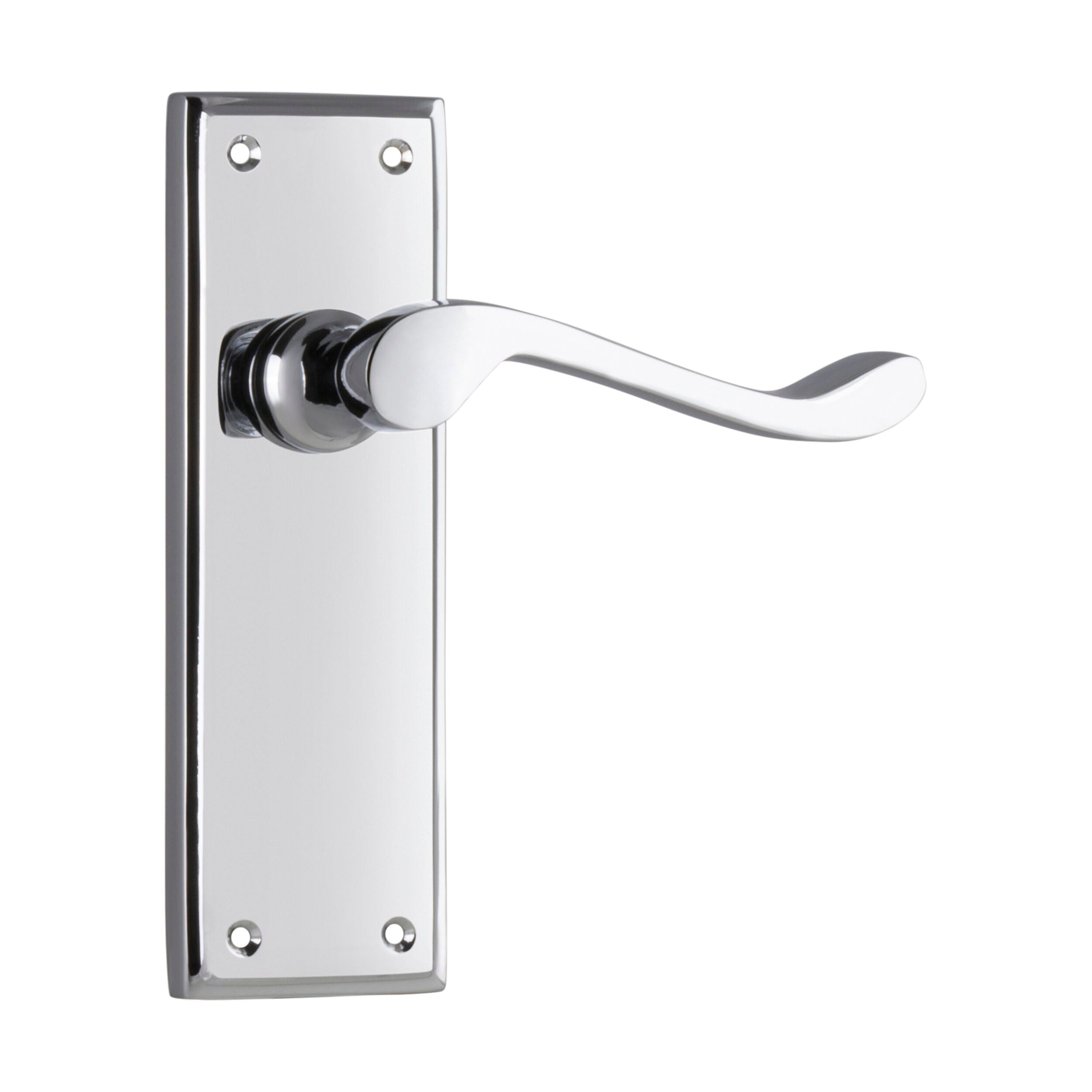 Chrome Plated 0876 Door Lever Camden Latch Pair - H152xW50xP60mm - Perfect for Interior Doors, Bedrooms & Bathrooms