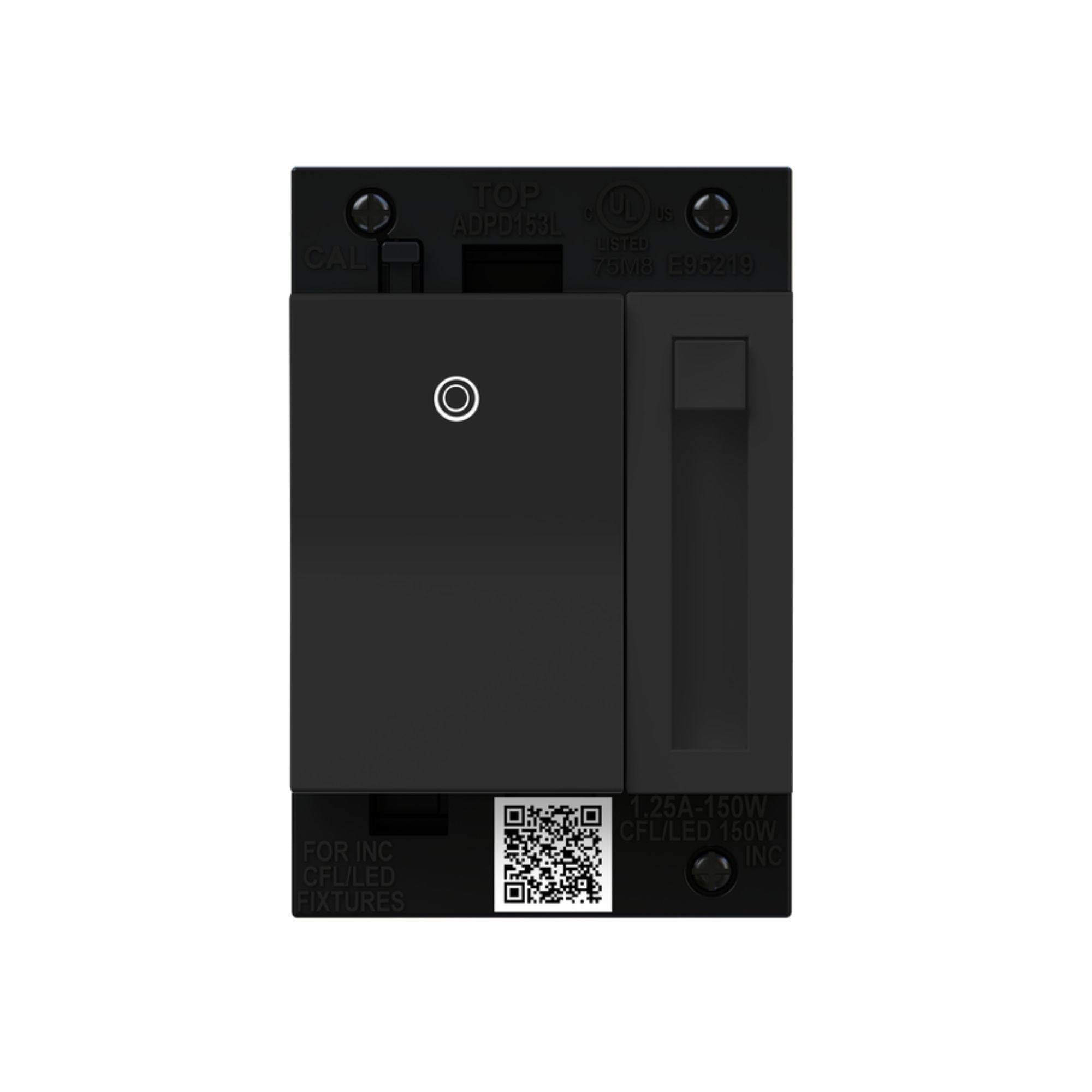 Adorne Paddle LED Advanced Dimmer Switch - 150W Single Pole/3-Way Compatible, Graphite Finish - Perfect for Bedroom, Living Room & Kitchen Lighting Control