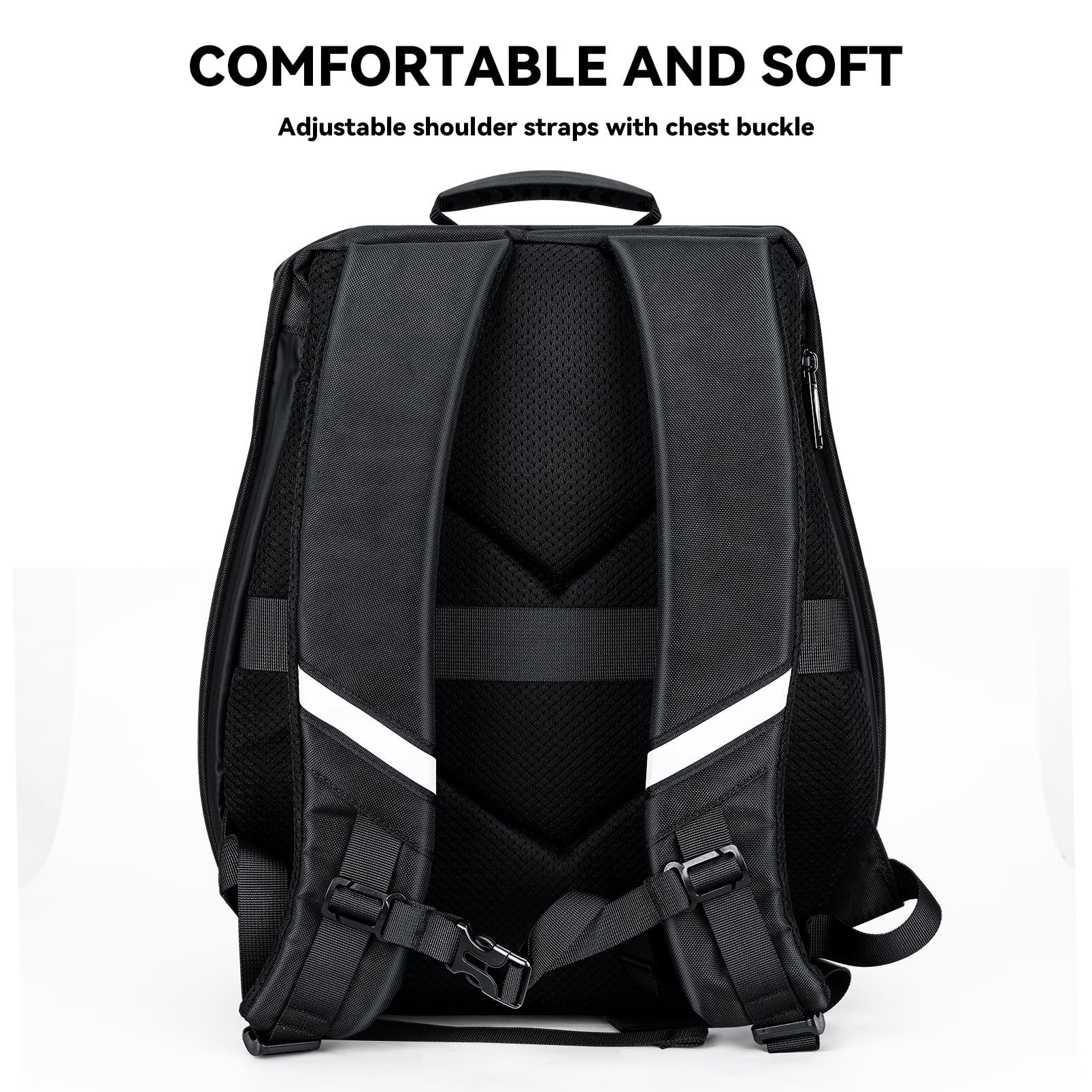 Programmable LED Backpack with App Control - Customizable Owl Eyes Design, USB Charging Port - Perfect for Laptop, Travel & Motorcycle Use - Great Gift for Men & Tech Enthusiasts