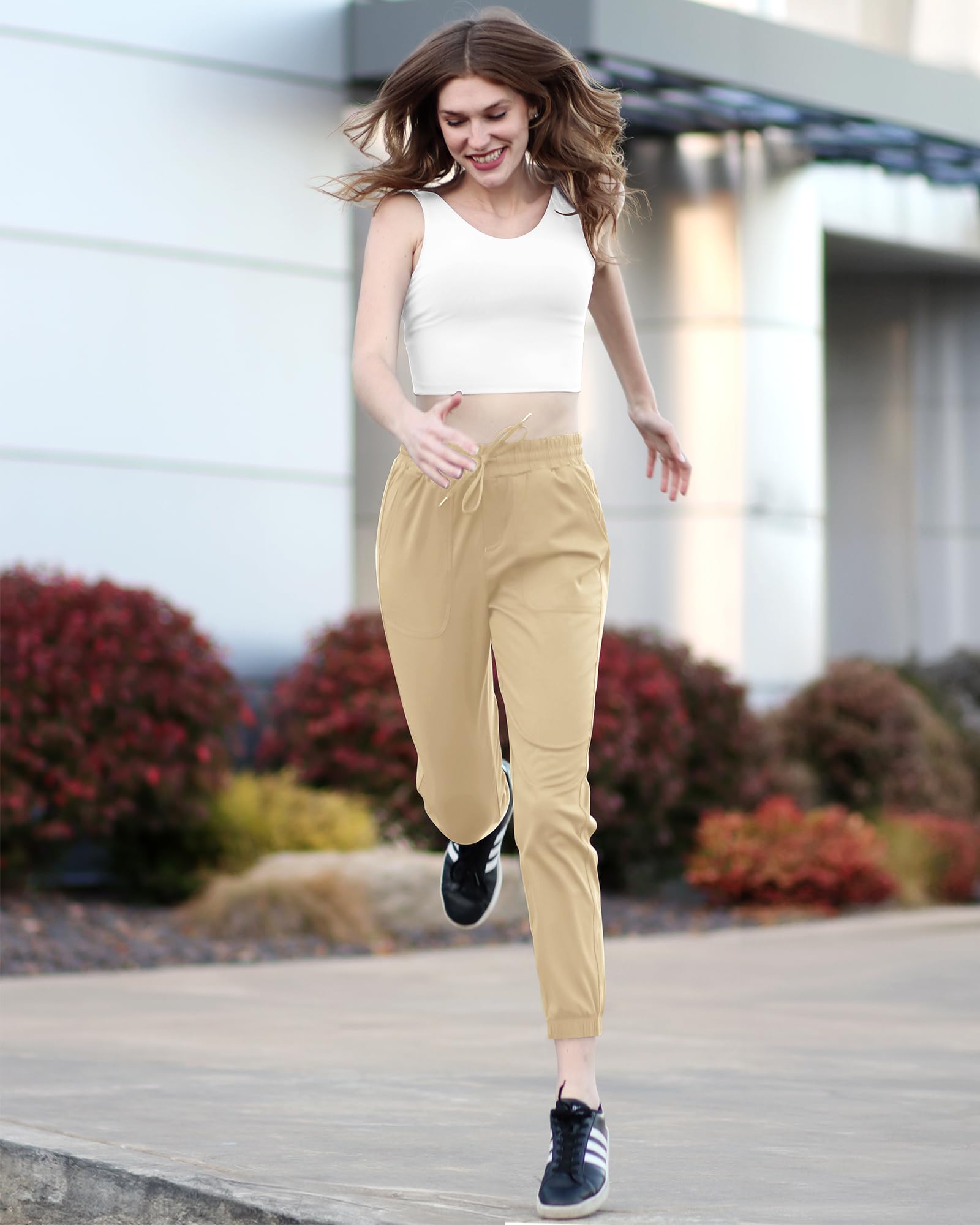 G4Free Women's Jogger Scrubs with Pockets - Drawstring Athletic Golf Pants & Sweatpants (Petite/Regular/Tall) - Perfect for Nursing, Medical Work & Casual Wear