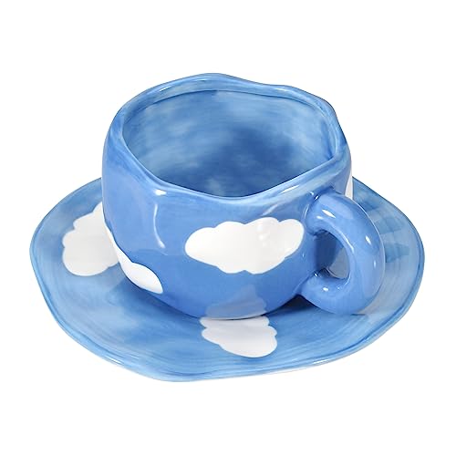 Dark Blue Sky and White Clouds