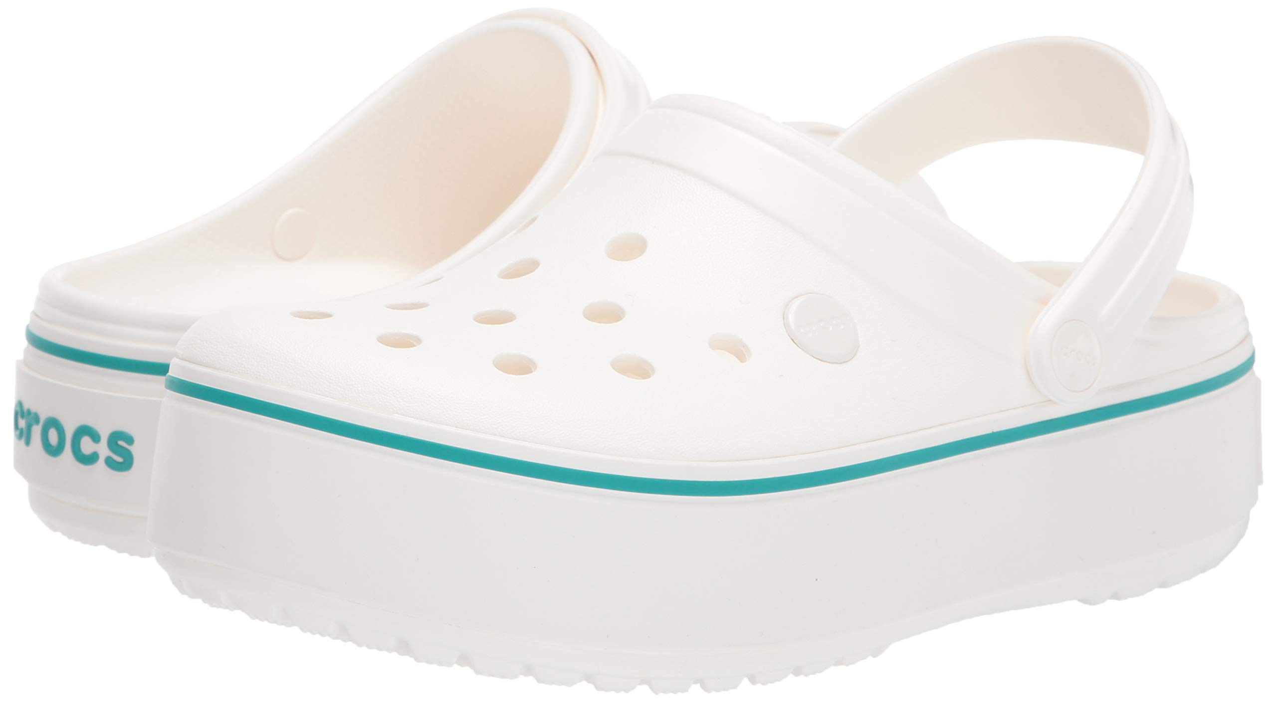 Crocs Women's Crocband Platform Clog - Comfortable Slip-On Shoes for Women, Lightweight & Cushioned Footwear for Casual Wear, Walking, and Outdoor Activities