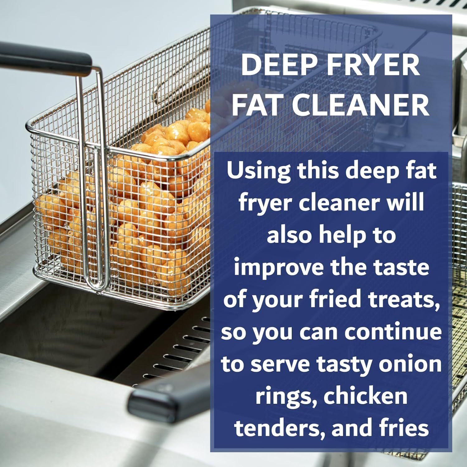 Fry-Whiz Commercial Deep Fryer Cleaner Powder - 4 Gallon Case | Removes Carbon, Grease & Food Stains | Professional Restaurant Kitchen Cleaning Supplies | Perfect for Deep Fryer Basket & Oil Vat Maintenance