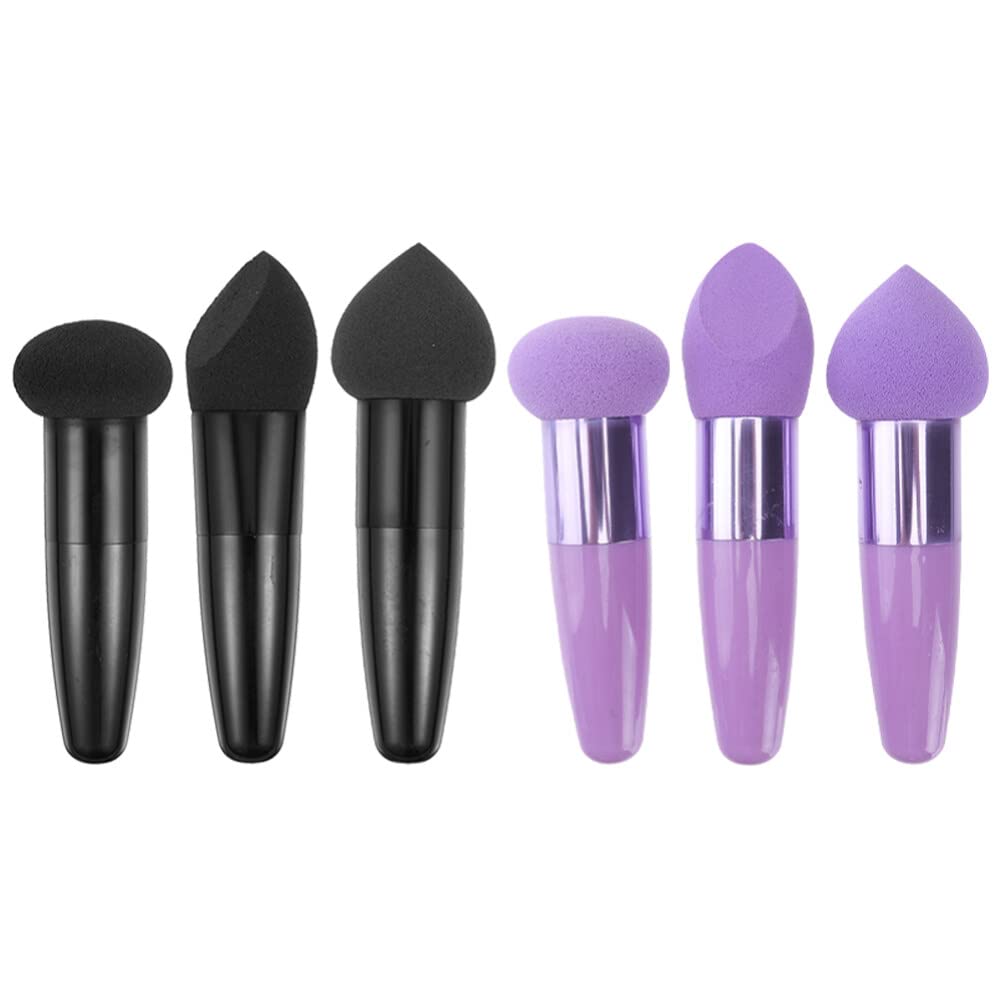 Beaupretty 6-Piece Mushroom Makeup Pencil Set - Soft Blending Sponge Pens for Foundation & Concealer - Travel-Friendly Cosmetic Brushes & Beauty Tools Kit (Perfect for On-the-Go Touch Ups & Professional Makeup Application)