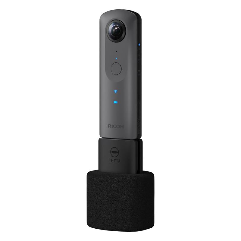 Ricoh TA-1 3D Audio Microphone for Theta V 360 Camera - Binaural Recording for VR/ASMR/YouTube Videos - Perfect for Travel Vlogging & Immersive Sound Capture