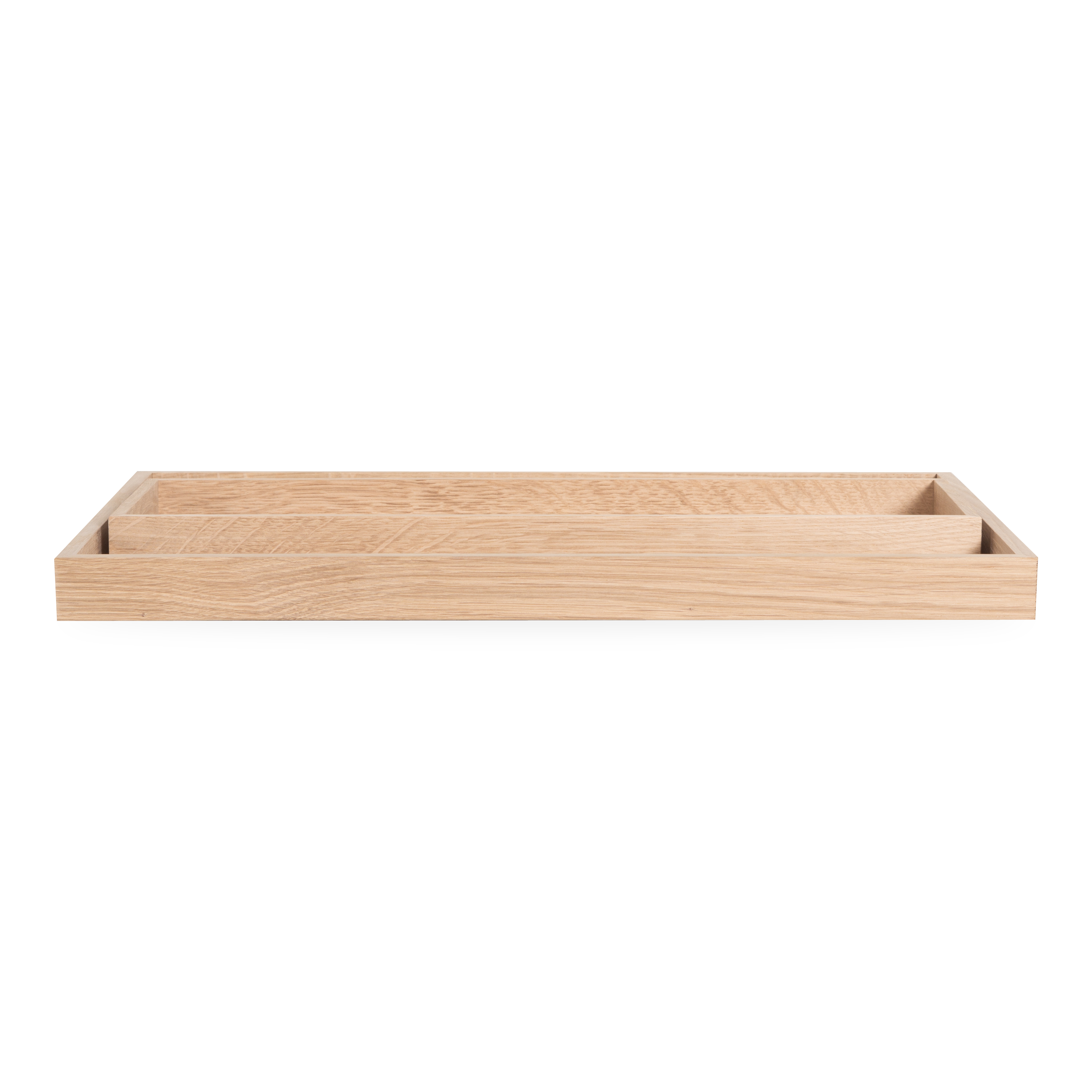 Natural Oak Wood Rectangular Serving Tray - Perfect for Coffee Table, Breakfast in Bed, or Entertaining Guests
