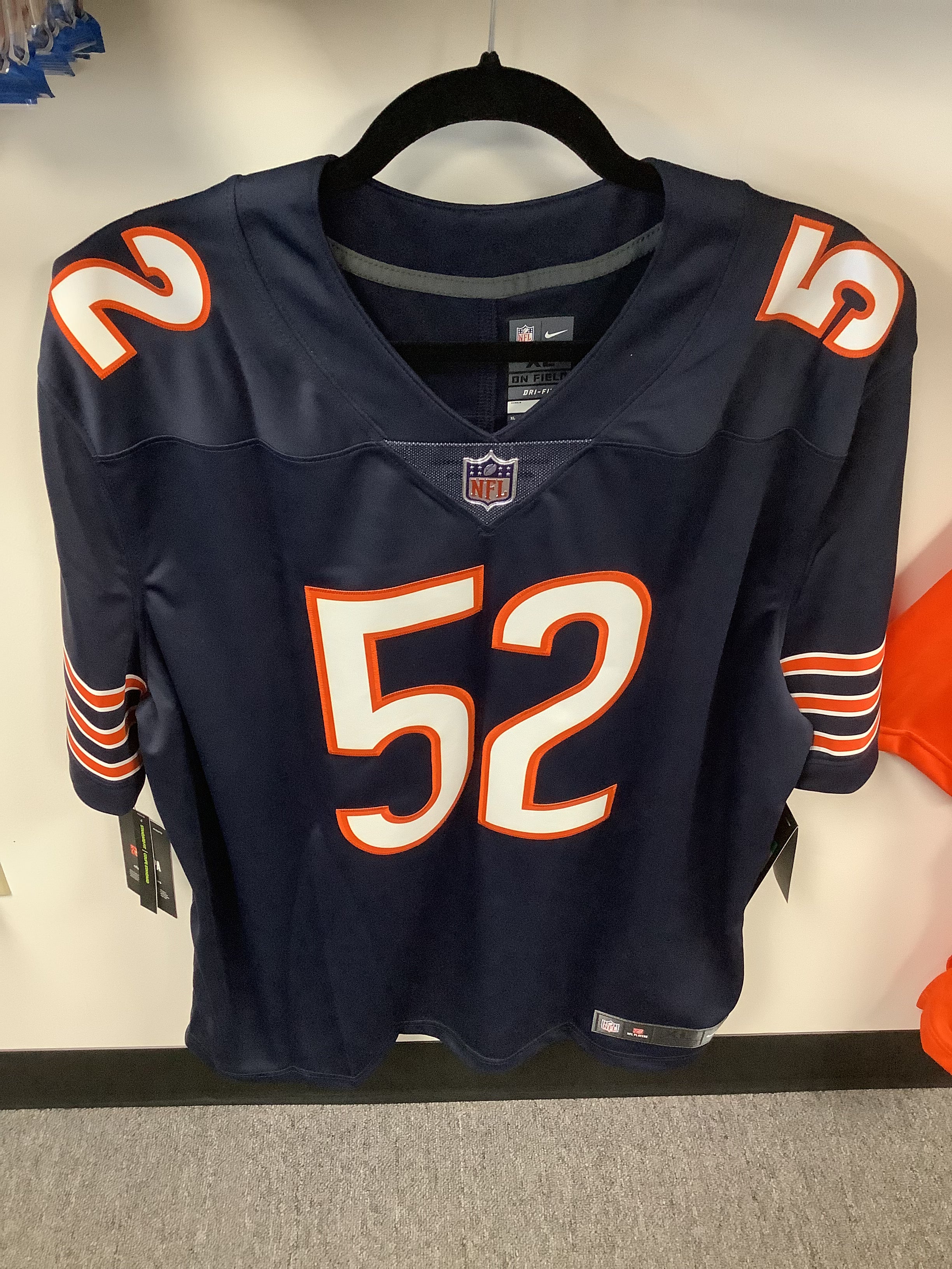 Khalil Mack Chicago Bears Nike Fanatics Autographed Football Jersey - Authentic Signed NFL Jersey for Collectors & Fans - Perfect for Game Day, Memorabilia Display & Gifts