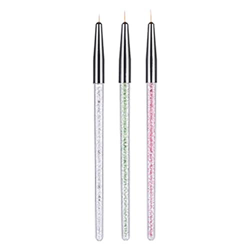 Dual Tip Acrylic Painting Brush - Flat & Round Nail Art Pen for Professional Drawing, DIY Nail Design - Perfect for Little Girls Nail Art, Home Salon & Creative Projects
