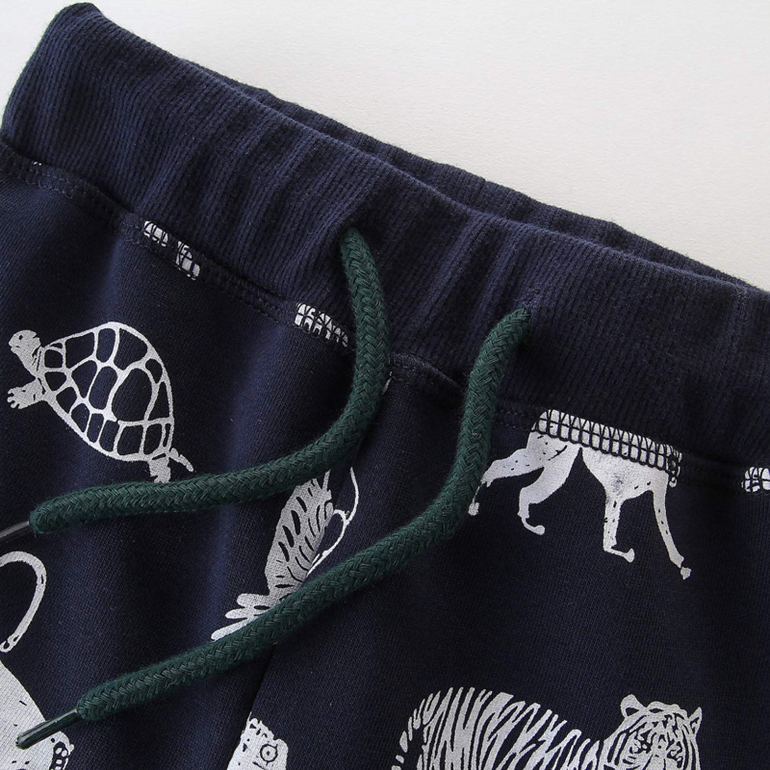 Boys' Cartoon Printed Knit Elastic Pants - Soft Cotton Casual Sweatpants for Toddlers | Perfect for Playtime & Everyday Wear