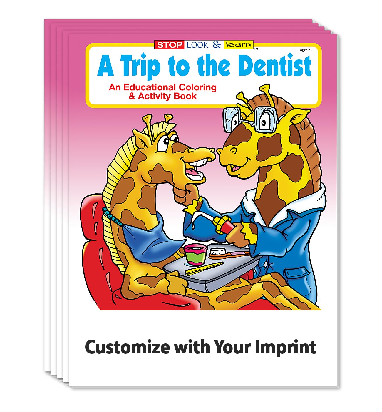 ZOCO 250 Pack Dentist-Themed Coloring Books for Kids - Bulk Promotional Dental Office Supplies & Toys - Perfect for Dentist Visits, Waiting Rooms & Educational Activities