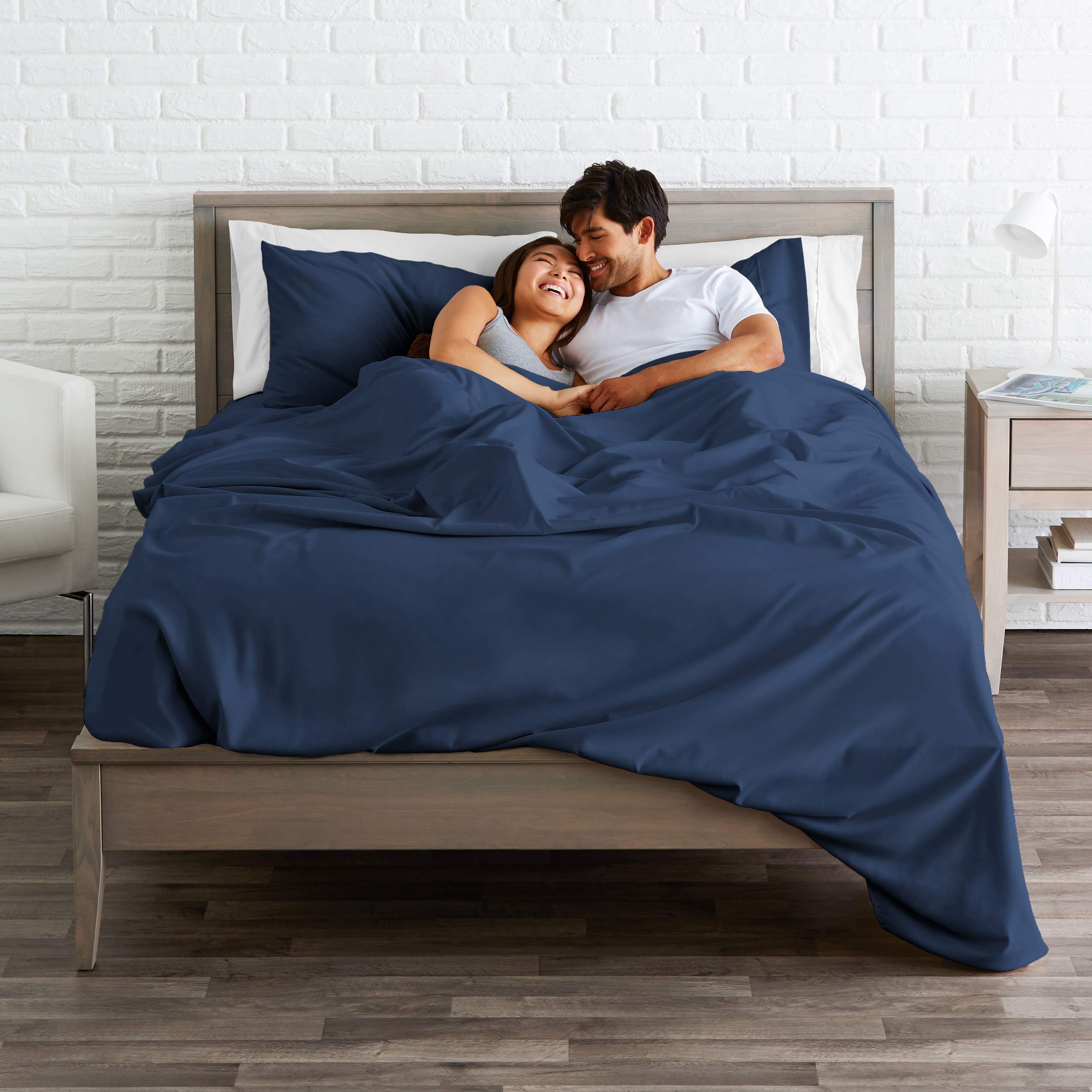 4Pcs 800 Thread Count 100% Soft Cotton Bed Sheet Set with Deep Pocket (Fits Mattress Up to 16
