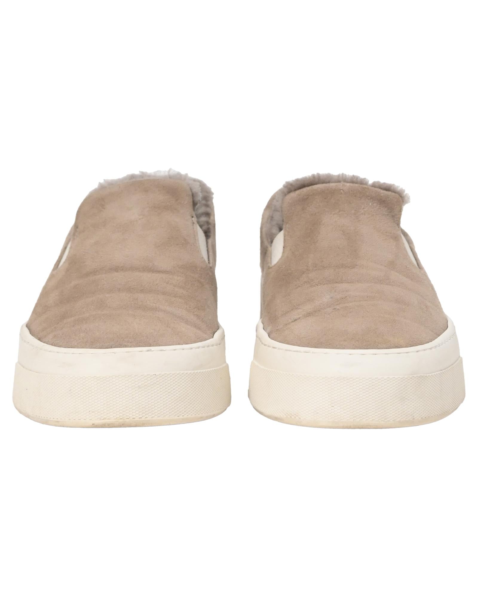 Achilles Shearling Slip-On Sneakers - Cozy Winter Shoes for Men & Women | Indoor & Outdoor Comfort | Perfect for Casual Wear, Travel, and Cold Weather