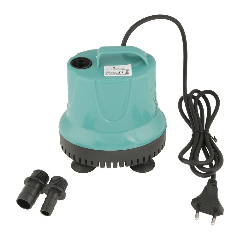 BORDSTRACT 2000L/H Ultra Silent Aquarium Pump for Fish Tanks - Submersible Water Aerator for Home Aquariums
