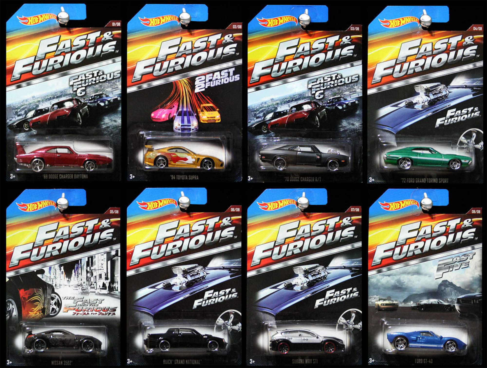 Hot Wheels Fast & Furious 2015 8-Car Die-Cast Vehicle Set - Premium Collectible Toy Cars for Kids & Adults - Perfect for Display, Play & Movie-Themed Collections