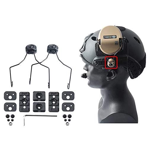 Tactical Sordin Headset Helmet ARC Rail Adapter Kit for M300 M600 Light - Combat & Shooting Use