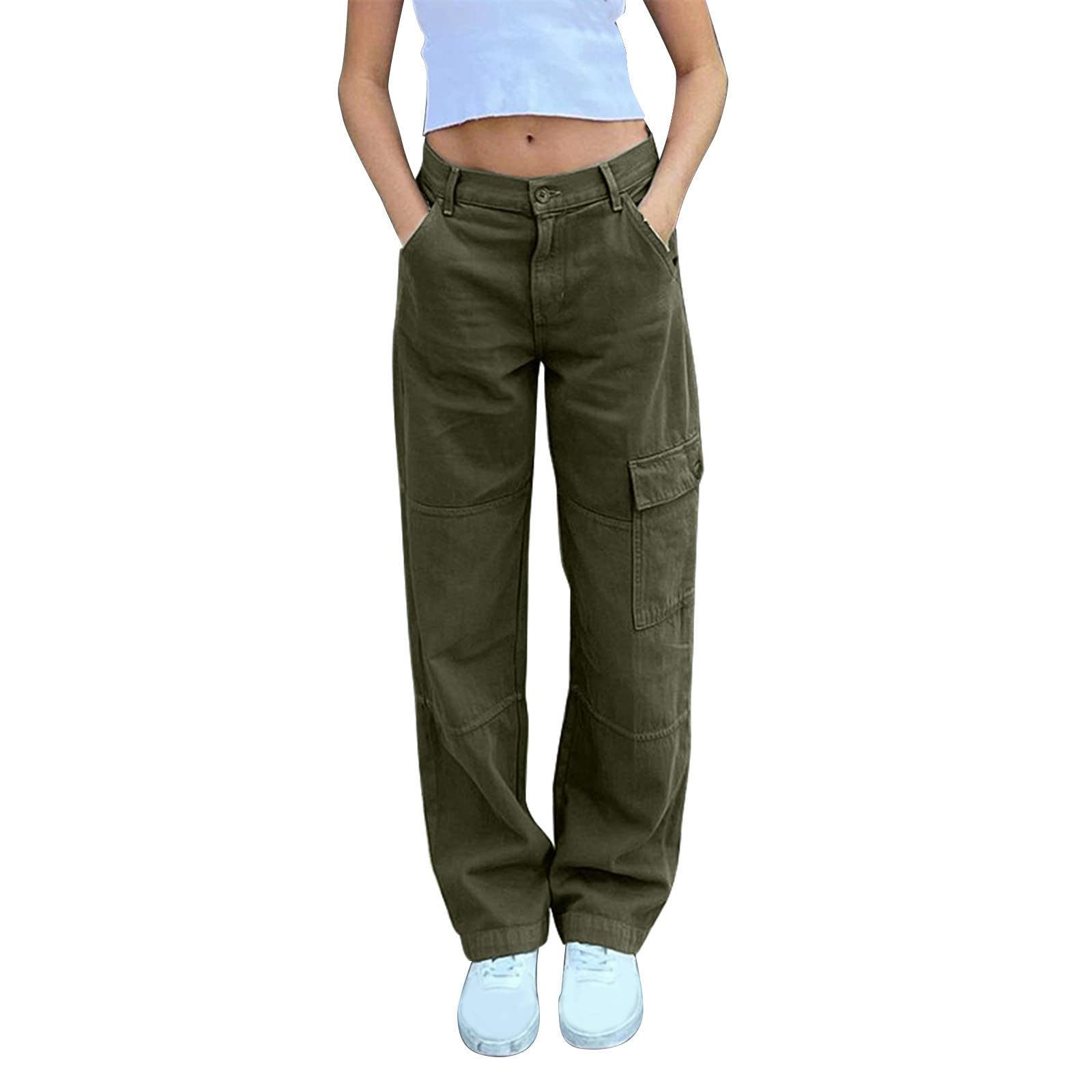 ZYNIC Women's Big and Tall Y2K Wide Leg Flare Jeans - High Waisted Stretch Baggy Pants for Casual & Preppy Outfits - Perfect for Work, College, and Streetwear Fashion