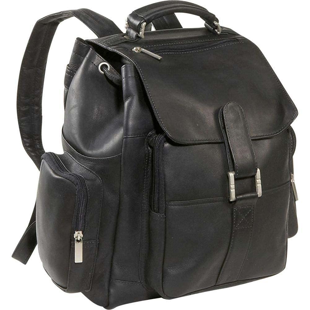 David King & Co. Large Capacity Top Handle Backpack for Work & Travel - Stylish Black Laptop Bag for Men & Women - Perfect for Office, Commuting & College Students