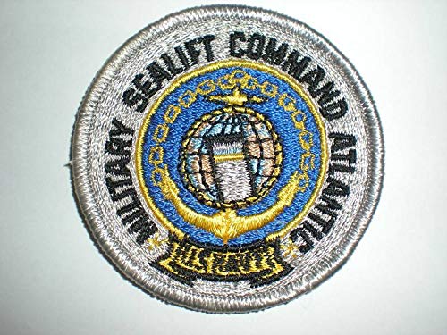 Custom Embroidered Patches for Women & Men - Military SEALIFT Command Atlantic Design - Perfect for Jackets, Hats, Bags & Uniforms
