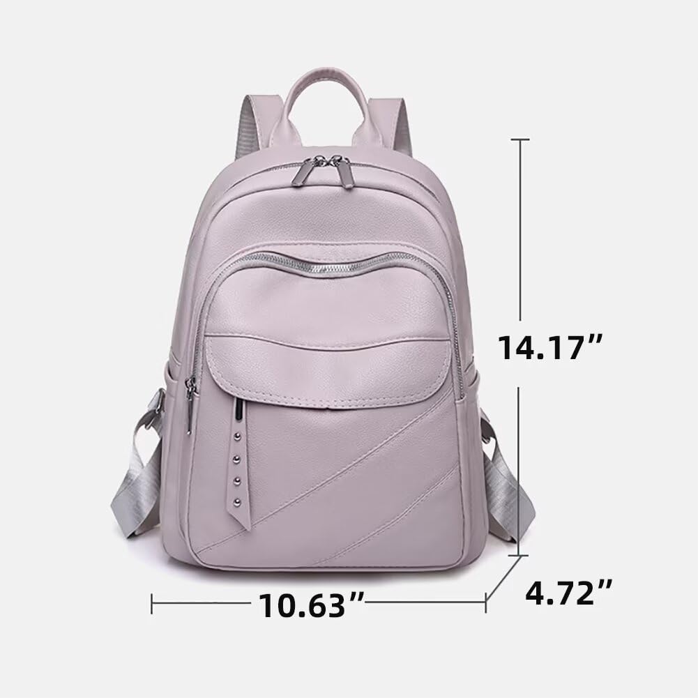 Women's Leather Backpack - Convertible Travel Purse for Daily Use & Outings