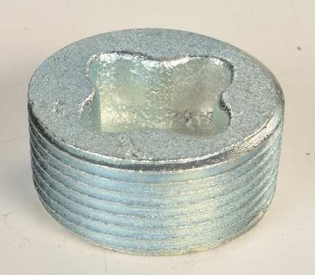 1-1/4 Inch Recessed Plug with HazLoc Certification & Mal Iron Construction - Ideal for Industrial Electrical Installations & Hazardous Locations