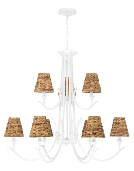 Craftmade Kokomo 9-Light Chandelier - Elegant Crystal Ceiling Light Fixture for Dining Room, Living Room & Bedroom Decor