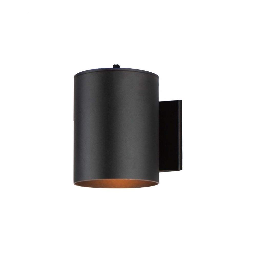 Outdoor Wall Light Fixture - 1 Light Exterior Sconce with PHc-Black Finish for Porch, Patio, and Garage Lighting