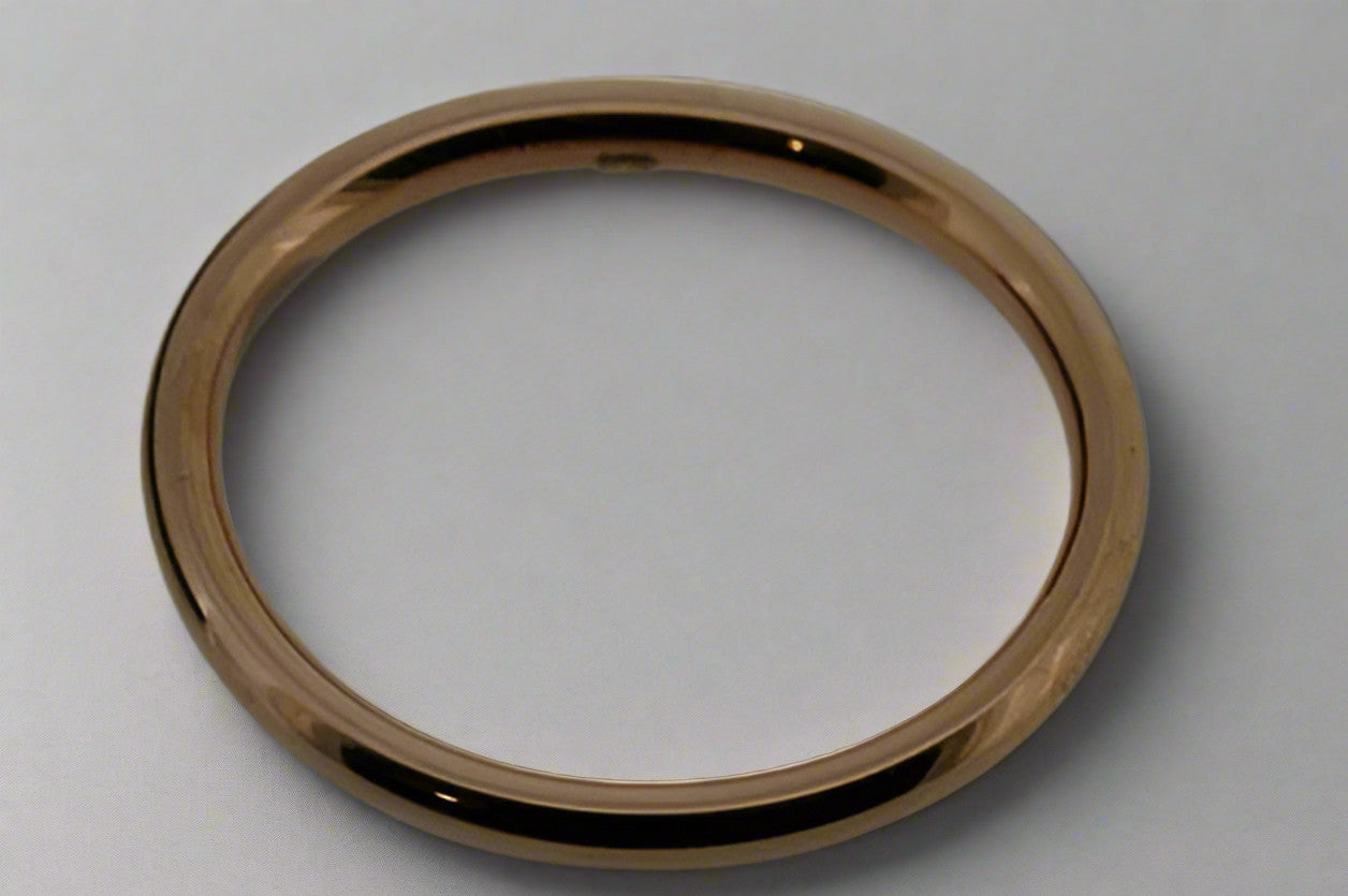 Elegant Oval Tubular Copper Bangle Bracelet for Women - Perfect for Casual Wear, Parties & Gifts