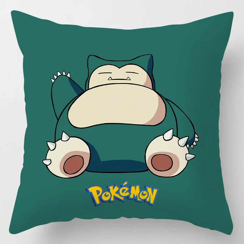Pokemon Pillow & Cushion Covers - Soft Anime Character Bedding Decor for Kids Room, Gaming Chair, Sofa & Car Accessories