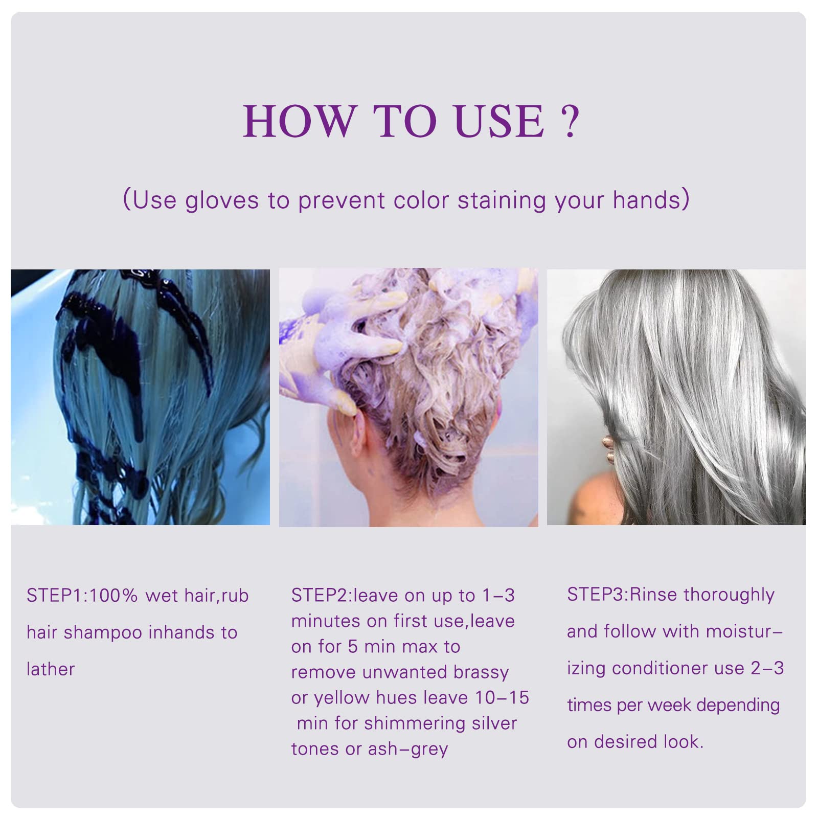 Purple Shampoo for Blonde Hair - Sulfate-Free, Argan Oil & Keratin, 16.9oz | Fights Brass & Yellow Tones
