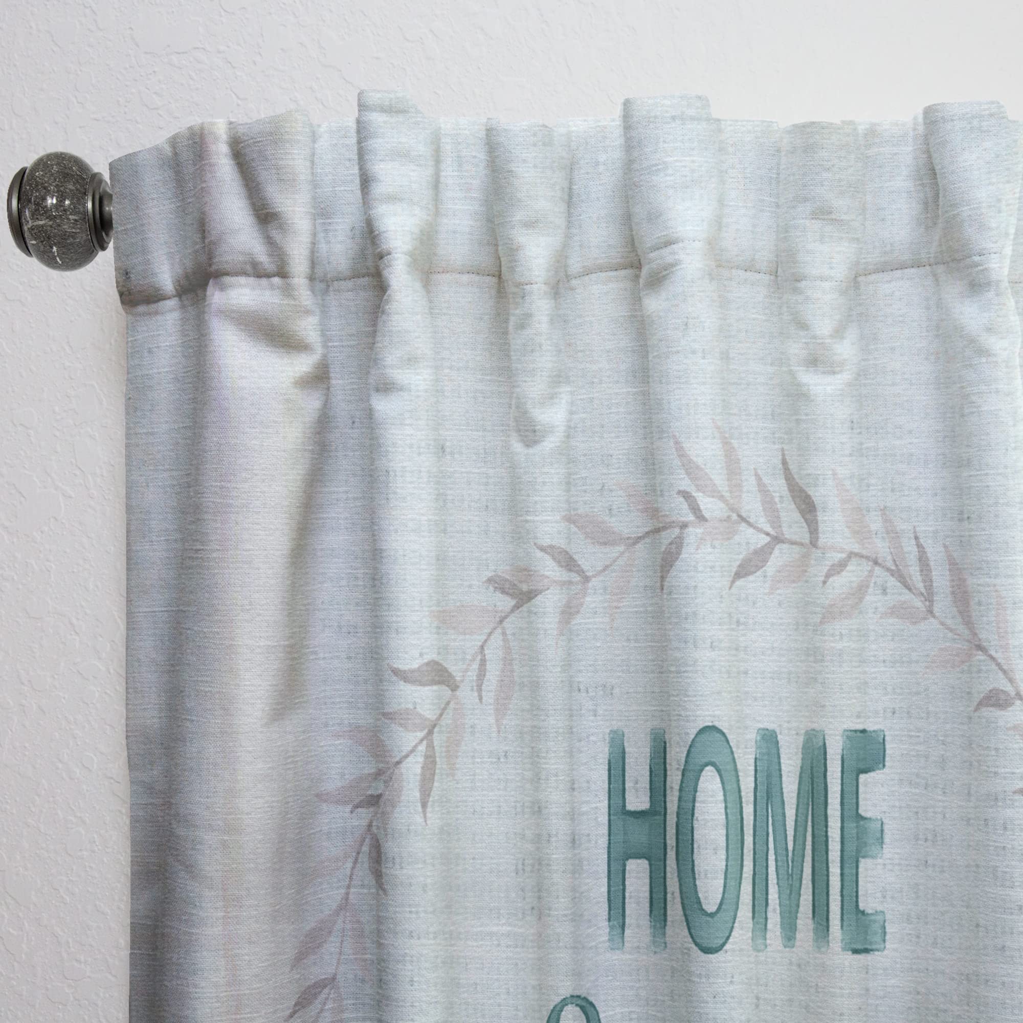Farmhouse Floral Curtains for Bedroom & Living Room - Thermal Insulated Blackout Drapes - 52x95 Inch Single Panel Window Treatment - Perfect for Cozy Home Decor & Sunlight Control