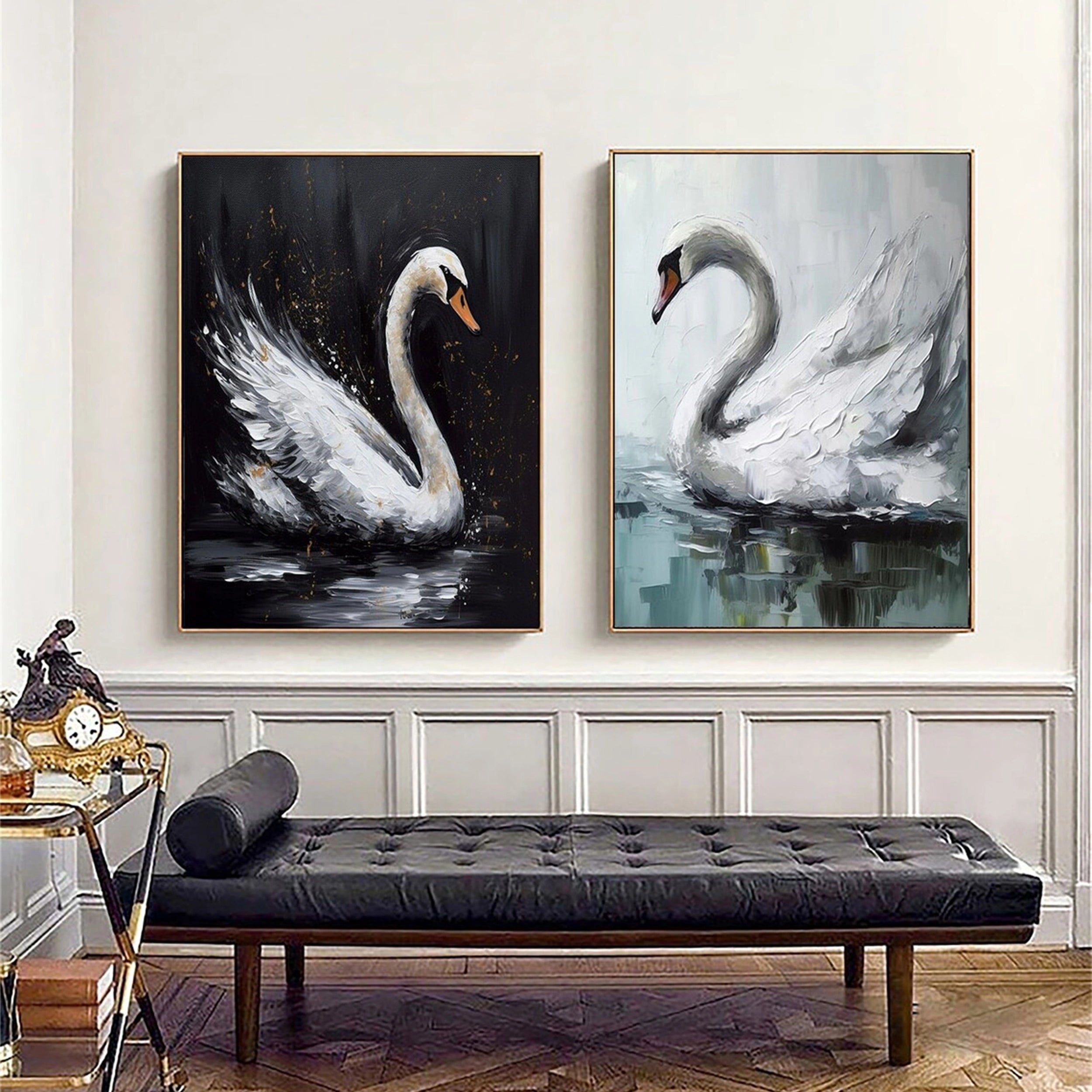 Minimalist Zen Canvas Paintings Set of 2 - Abstract Wall Art Decor for Living Room, Bedroom & Office #MZ065