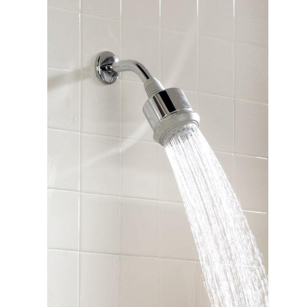 Hansgrohe Clubmaster 4-Inch Showerhead - Easy Clean & Install, 3-Spray Settings (Full, Pulsating Massage, Soft) with QuickClean Technology in Brushed Nickel (Model 28496821) - Perfect for Modern Bathrooms & Spa-Like Showers