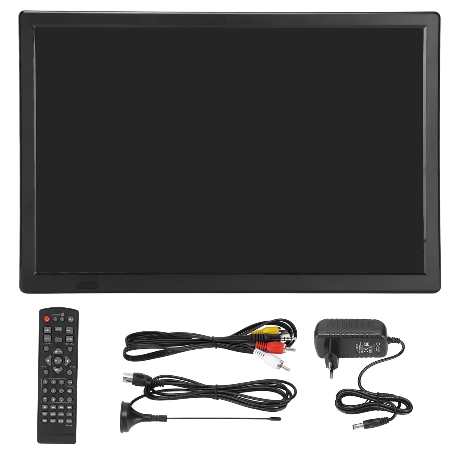 16 Inch Portable Mini TV, Ultra-Thin HD 1080P Digital Car TV with Built-in Rechargeable Battery - Perfect for Kids Travel, Kitchen, Bedroom, RV Camping & Outdoor Entertainment