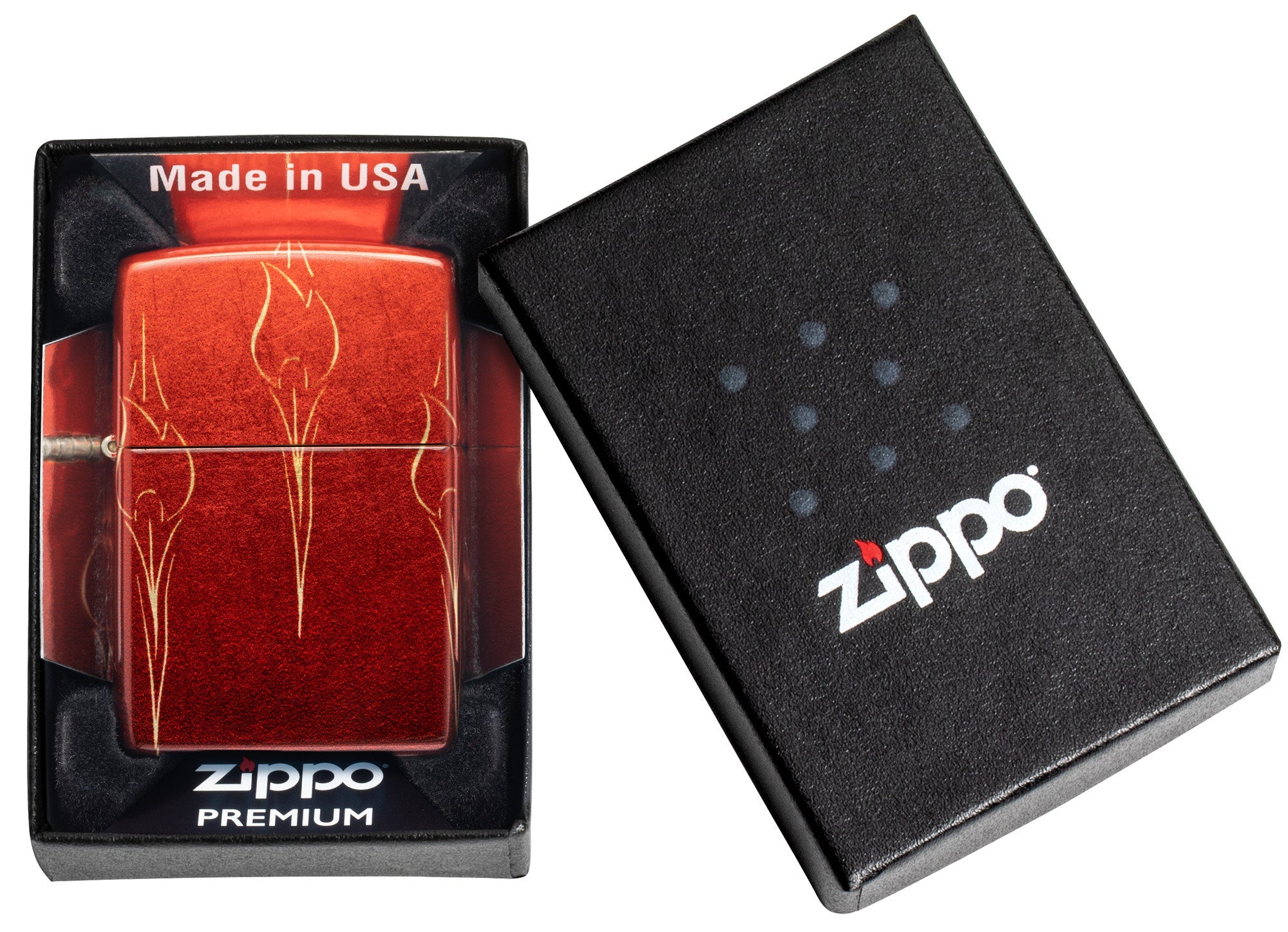 Ombre Zippo Lighter with Unique Flame Design - Stylish & Durable Windproof Lighter for Outdoor Adventures, Camping, and Everyday Use