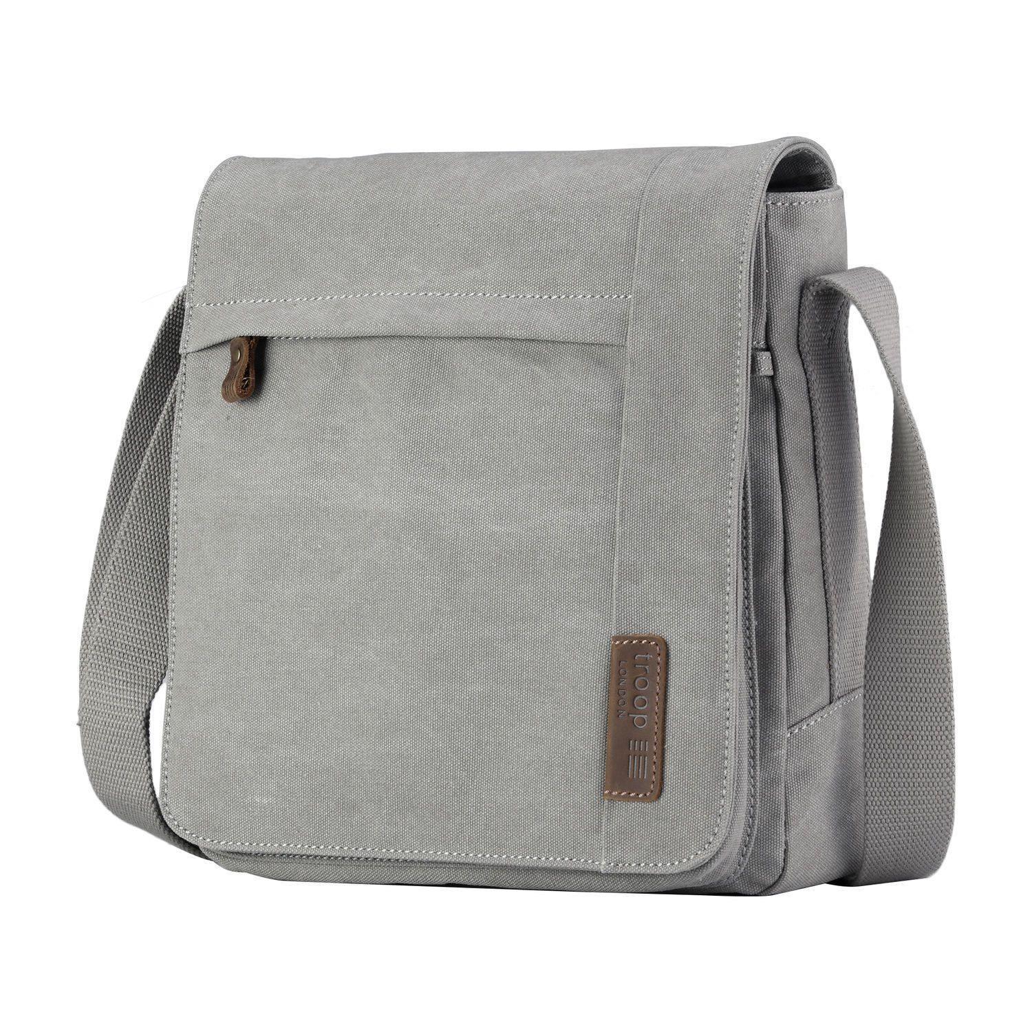 TRP0219 Troop London Classic Canvas Crossbody Bag - Stylish & Durable for Travel, Work & Everyday Use