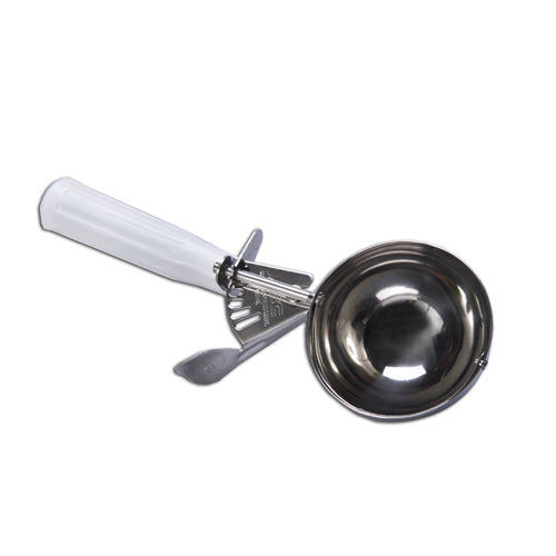 Professional Size 6 White Dishers (4.7 oz) - Perfect for Portion Control, Baking, and Food Service | Culinary Essentials 859081