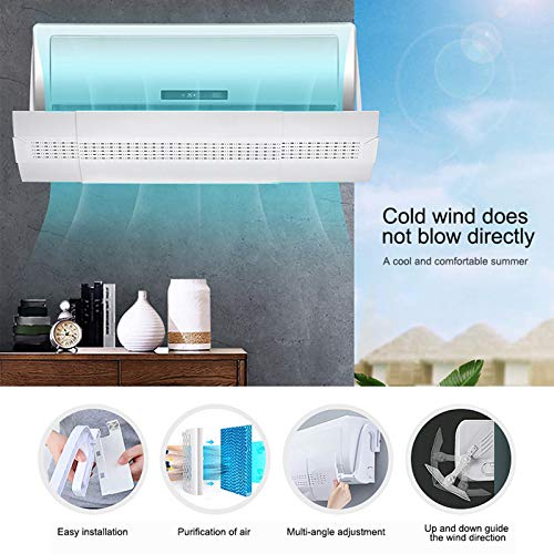Adjustable Telescopic Air Conditioner Wind Deflector - Retractable Anti-Direct Blow Shield for AC Units | Perfect for Bedrooms, Offices & Homes to Redirect Cold Air Flow