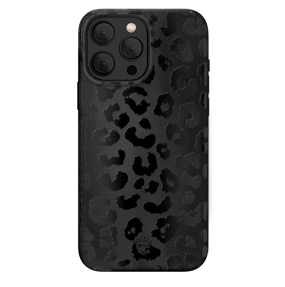 Black Leopard iPhone Case - Stylish & Durable Phone Cover for iPhone [Models] - Perfect for Everyday Protection & Fashion Statement