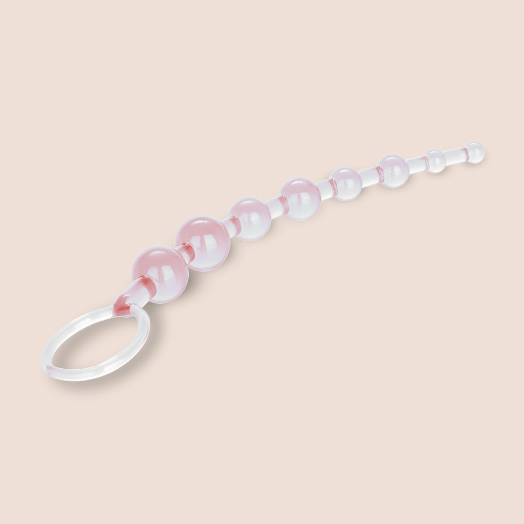 Shane's World® Anal 101™ Beginner Anal Beads with Retrieval Ring | Silicone Training Kit for Anal Play | Perfect for Couples & Solo Exploration