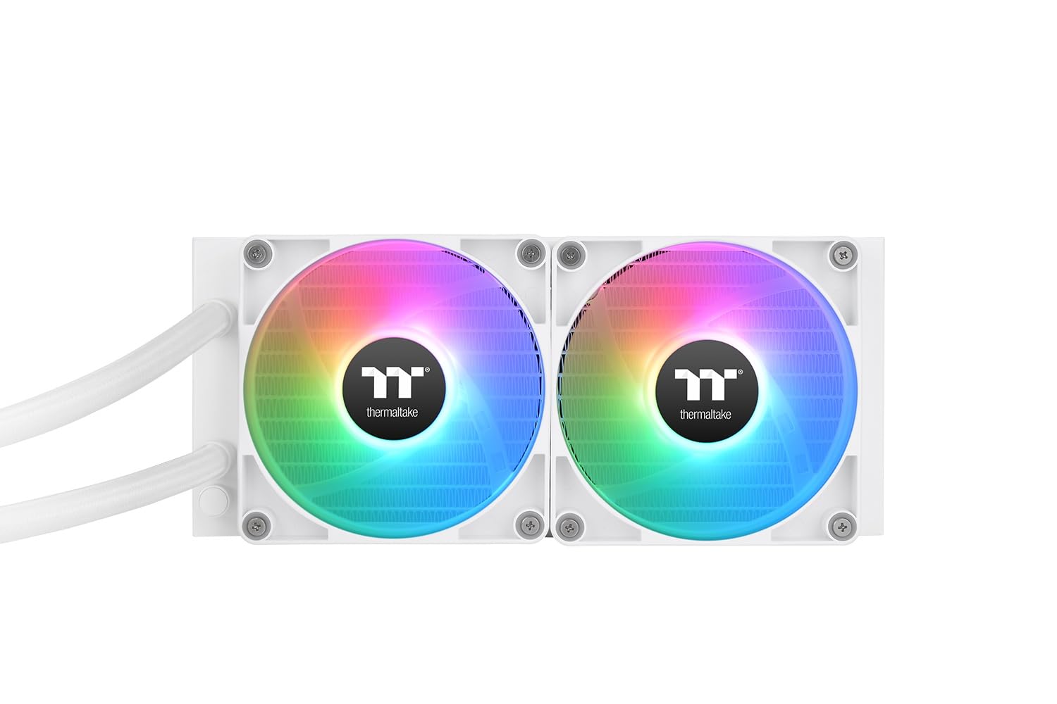 Thermaltake TH240 V2 ARGB Sync AIO Liquid CPU Cooler - Snow White Edition - 240mm Radiator - Intel/AMD Compatible - for Gaming PC, Workstation & Overclocking