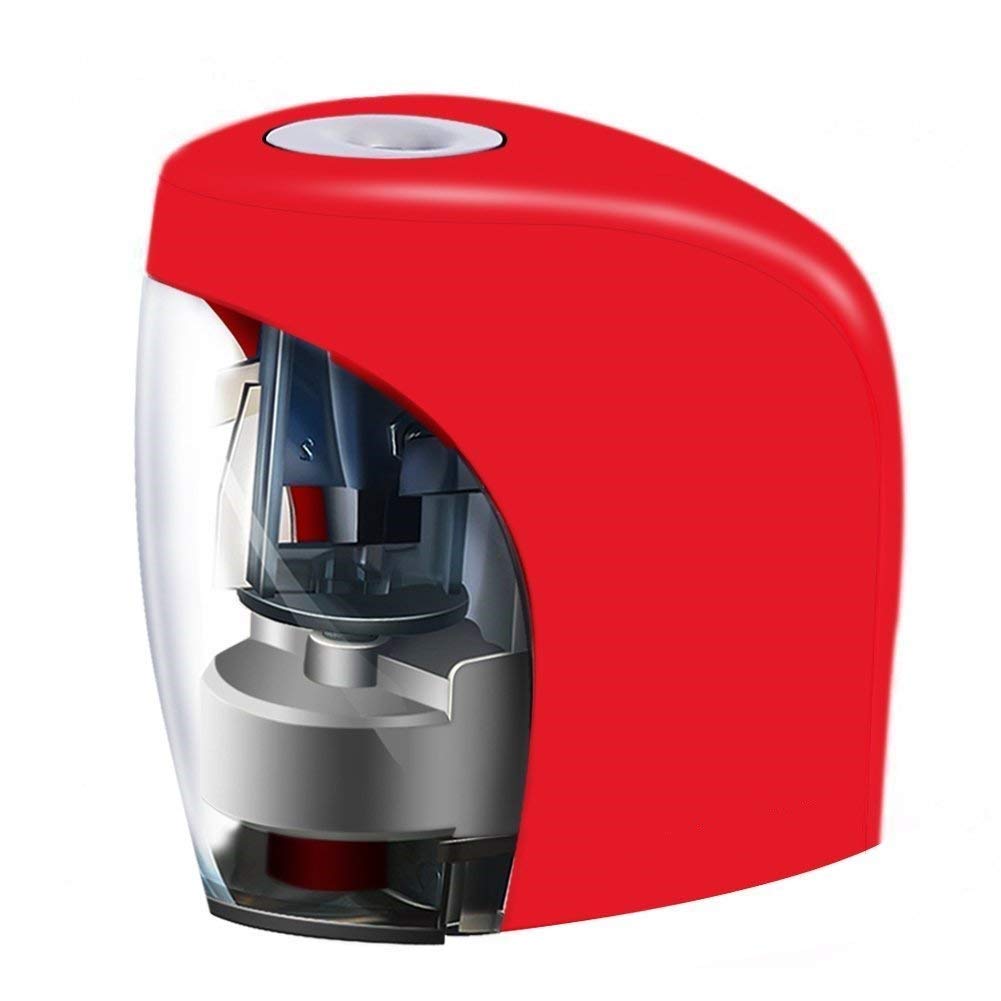 Electric Pencil Sharpener for Kids & Artists - Portable USB/Battery Powered - Perfect for School & Drawing