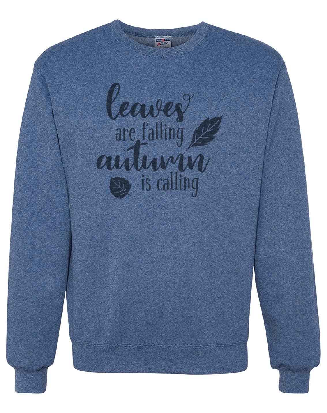 7 ate 9 Apparel Unisex Adult Autumn Leaves Graphic T-Shirt - Fall Fashion for Men & Women - Perfect for Seasonal Outfits, Pumpkin Patch Visits & Thanksgiving Gatherings
