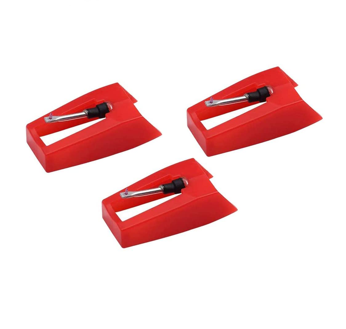 Boytone 3-Pack Sapphire Tipped Ceramic Replacement Needle for Turntables - High-Quality Vinyl Record Player Stylus for Audiophiles & DJs