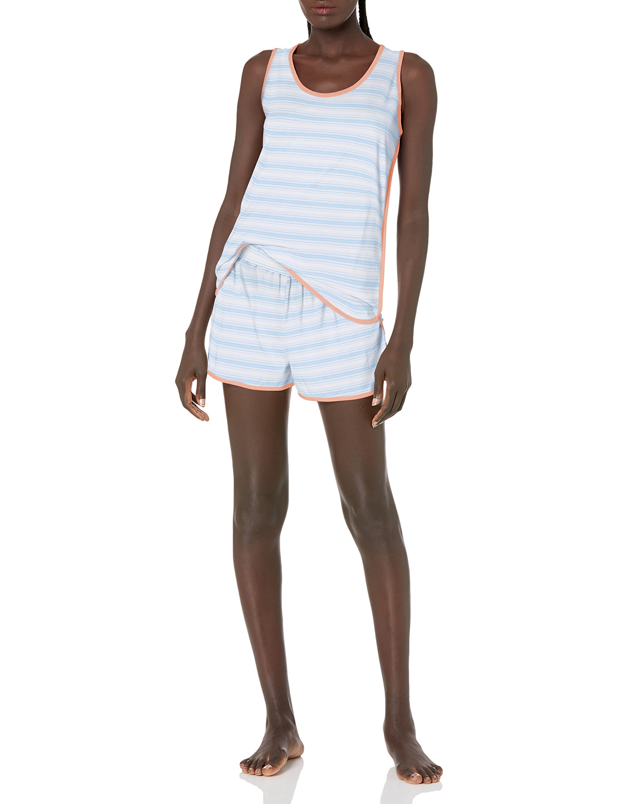 Cosabella Women's Florida Tank Top & Boxer Set - Soft Cotton Loungewear for Sleep, Yoga & Relaxation at Home