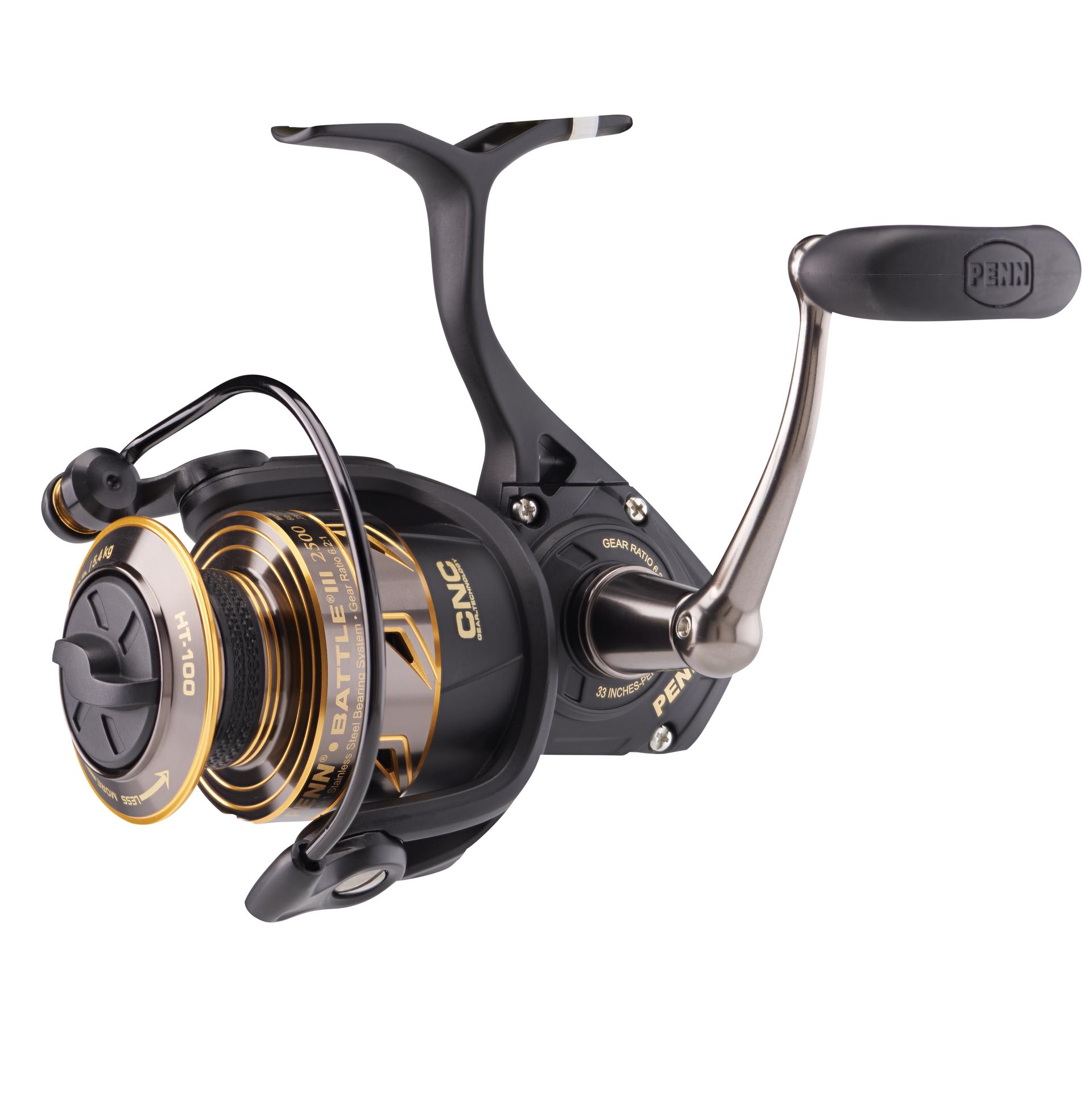 Battle® III Spinning Reel - High Performance Fishing Reel for Saltwater & Freshwater | Smooth Drag System, Lightweight Design | Perfect for Bass, Trout & Offshore Fishing