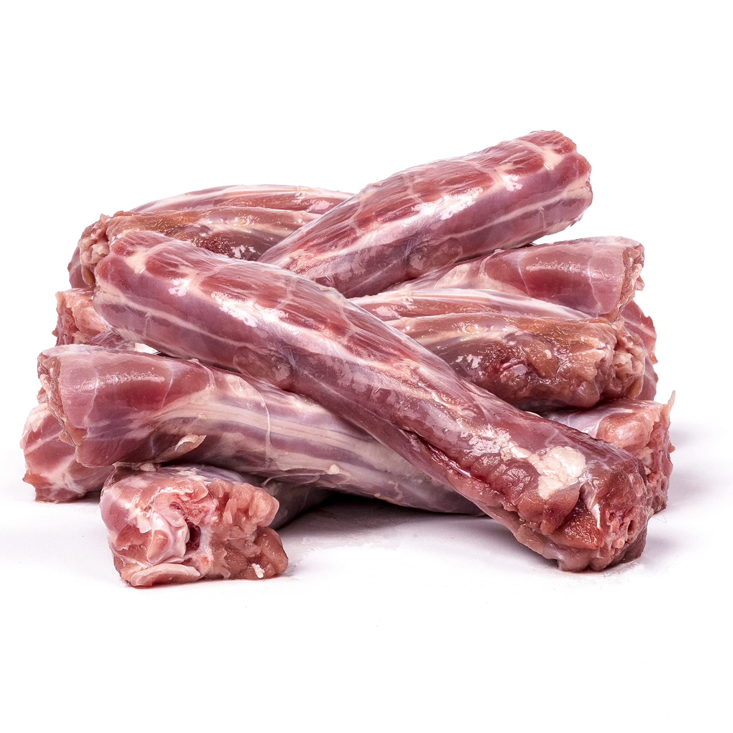 Raw Paws Frozen Raw Duck Necks for Dogs - 20 lb All-Natural Dog Chews | USA-Made Raw Dog Bones with Meat | Healthy Frozen Treats for Dental Health & Chewing | Perfect for Puppy Teething, Large Breed Chewing & Raw Diet Feeding
