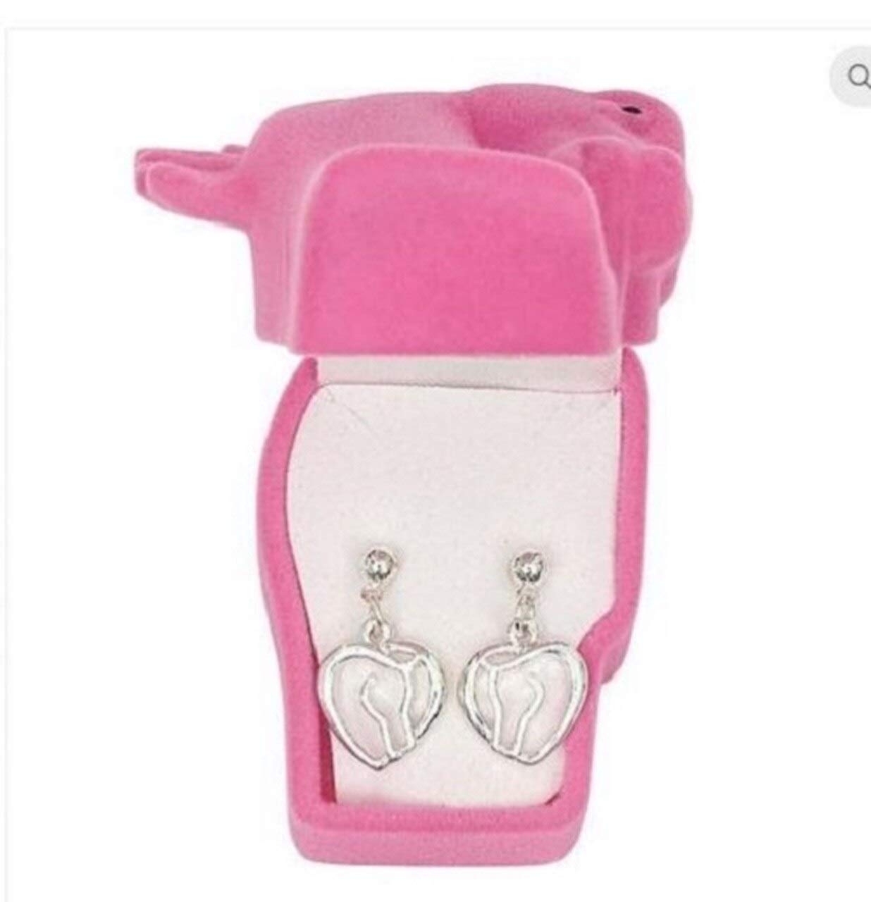 Elegant Jewelry Box with Horse Heart Earrings - Perfect for Gift Giving, Travel & Home Storage | Premium Jewelry Organizer for Women
