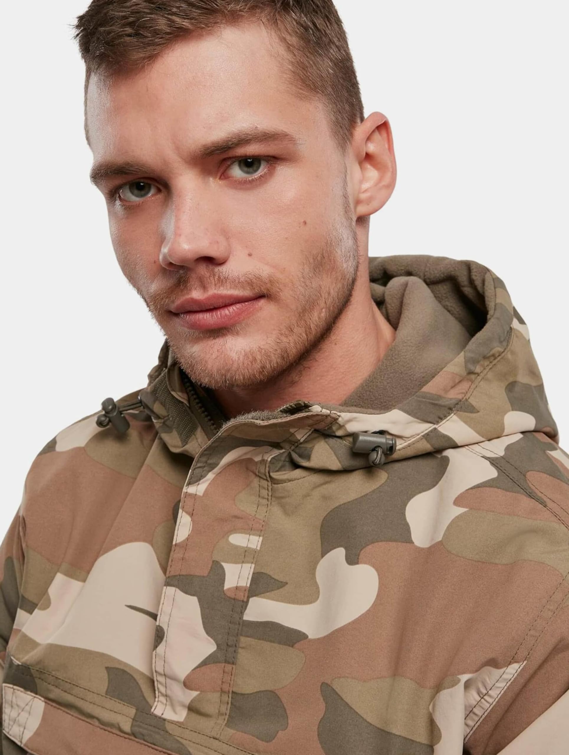 Men's Lightweight Windbreaker Jacket - Olive Green Waterproof Outdoor Sports Coat for Hiking, Running & Travel
