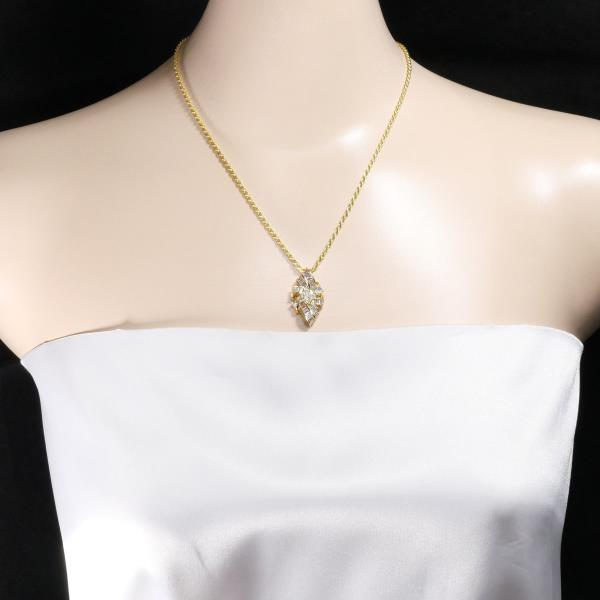 18K Yellow Gold Diamond Necklace for Women - Elegant Luxury Pendant Necklace with Real Diamonds - Perfect for Weddings, Anniversaries & Special Occasions